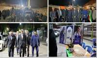 حضورسید محمد علوی سرپرست اداره کل آموزش فنی وحرفه‌ای استان و همکاران در پنجاه‌وهشتمین تجمع شبانه مردم
