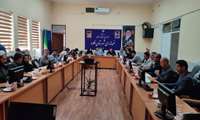 برگزاری جلسه شورای برنامه ریزی شهرستان جهت تخصیص اعتبارات تعمیر و نگهداری در فرمانداری فلارد