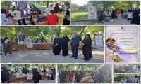نمایشگاه دستاوردهای کارآموزان مرکز آموزش فنی و حرفه‌ای خواهران شهرکرد و آموزشگاه‌های آزاد شهرستان شهرکرد در پارک تهلیجان شهرکرد.