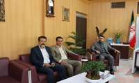 دیدار بخشدار بخش لاران با سرپرست اداره کل آموزش فنی و حرفه‌ای استان